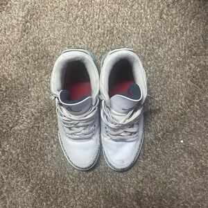White and Blue Sneakers